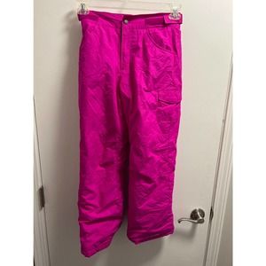 * Girls Pink Columbia  Insulated adjustable waist Snow Pants.